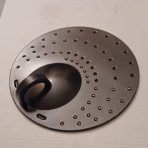 4/$60 Black Metal Steamer Lid with Handle